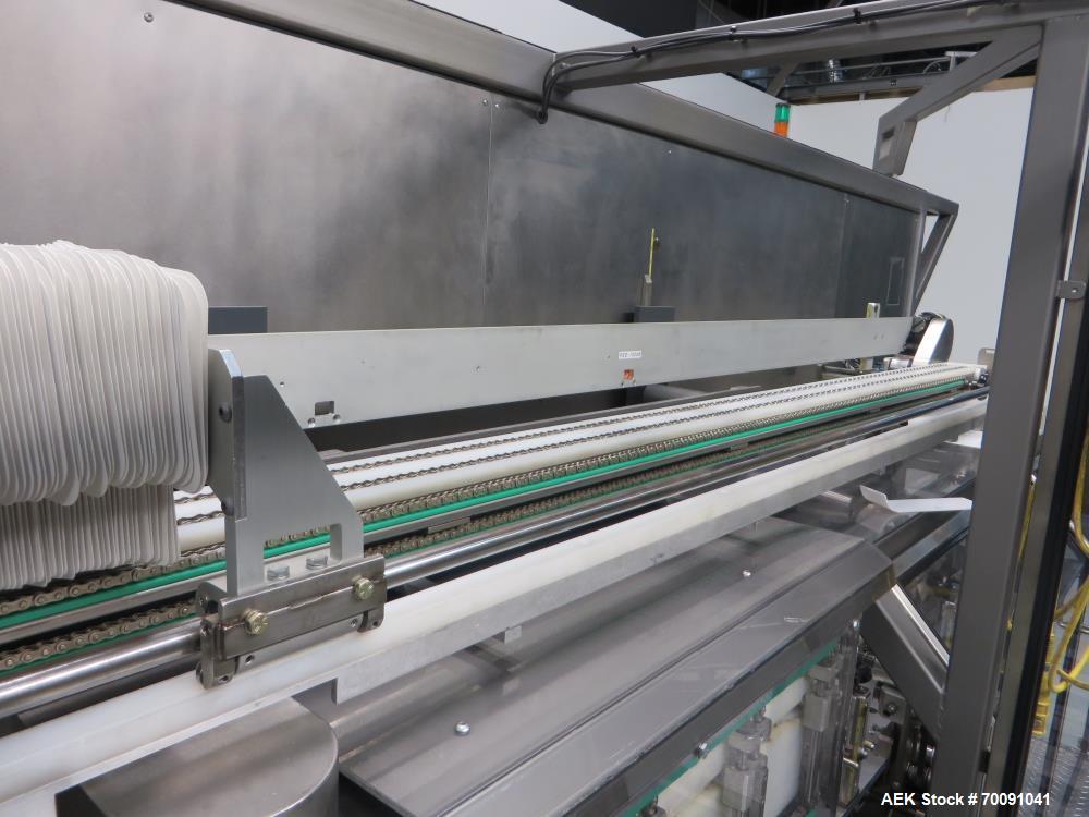 Used Z-Automation ZAC CH 7.5 2500 Automatic Horizontal Glue Cartoner with Bottle Loader