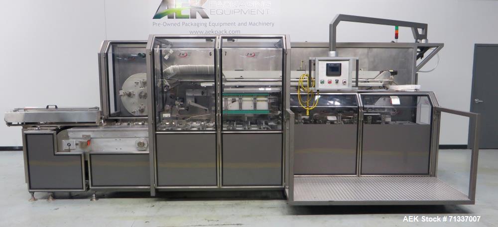 Used Z-Automation Company Automatic Horizontal Reverse Tuck Cartoner