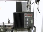 Used Adco Model 15DBC105-EC Automatic Horizontal Cartoner. Capable of speeds from 50 to 125 cartons per minute. Has two head rotary carton feed with 4' long magazine. Machine is set on 12