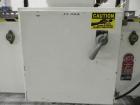Used Adco Model 15DBC105-EC Automatic Horizontal Cartoner. Capable of speeds from 50 to 125 cartons per minute. Has two head rotary carton feed with 4' long magazine. Machine is set on 12