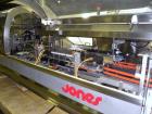 Used Jones Criterion 2000 (IM-C2K) Automatic Intermittent Motion Horizontal Cartoner. Capable of speeds from 20 to 66 cartons per minute. Reverse Tuck flap closures   Has 6
