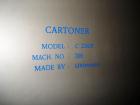 Used Uhlmann Model C2205 automatic blister cartoner. Capable of speeds up to 250 cartons per minute. Has a 5