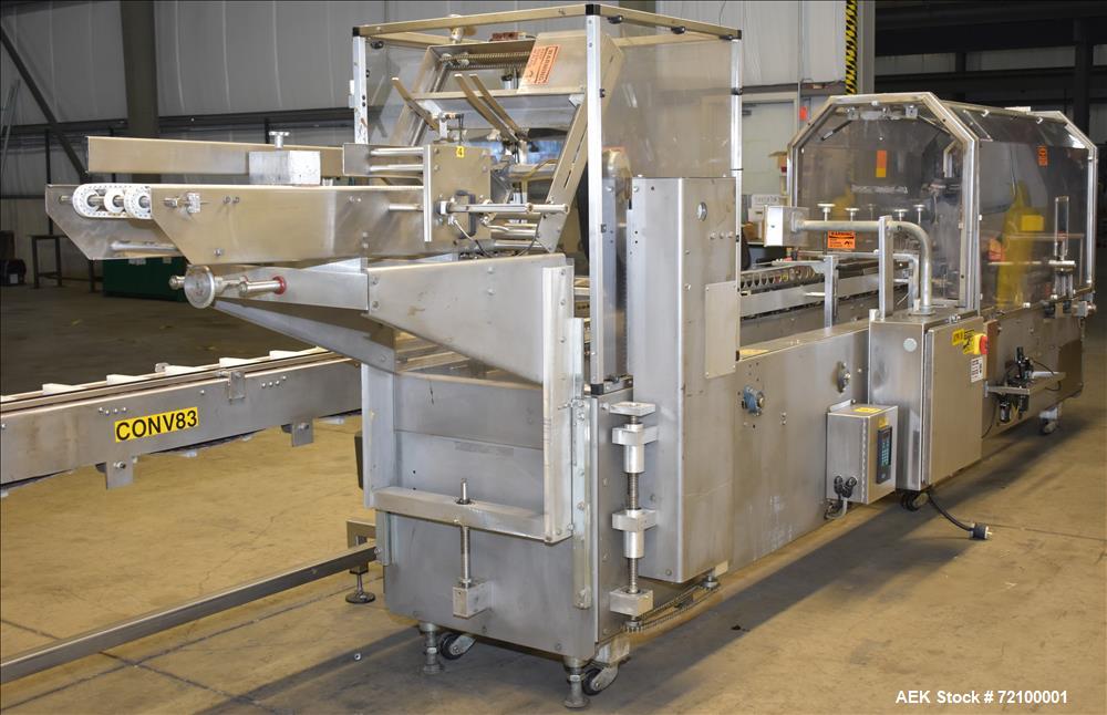 Used Adco 15D105-SS Stainless Steel Horizontal Load Semi Automatic Cartoner.