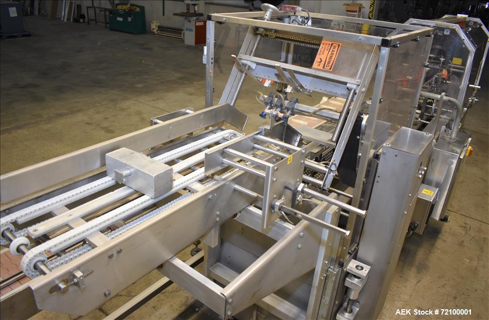 Used Adco 15D105-SS Stainless Steel Horizontal Load Semi Automatic Cartoner.