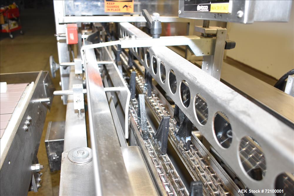 Used Adco 15D105-SS Stainless Steel Horizontal Load Semi Automatic Cartoner.
