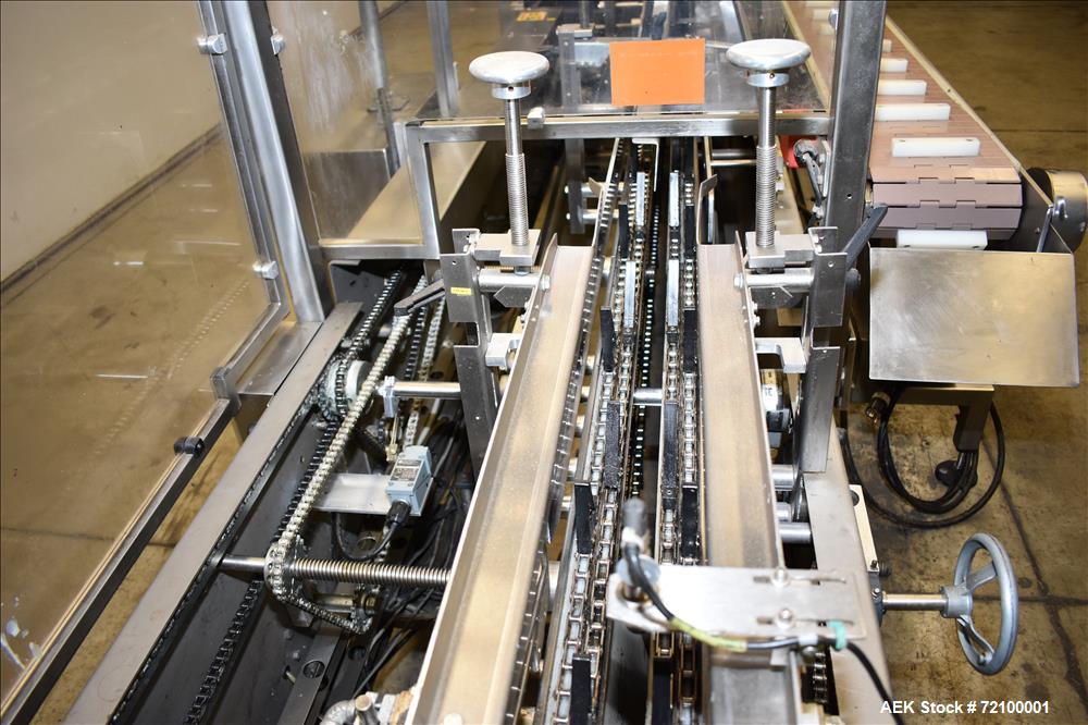 Used Adco 15D105-SS Stainless Steel Horizontal Load Semi Automatic Cartoner.