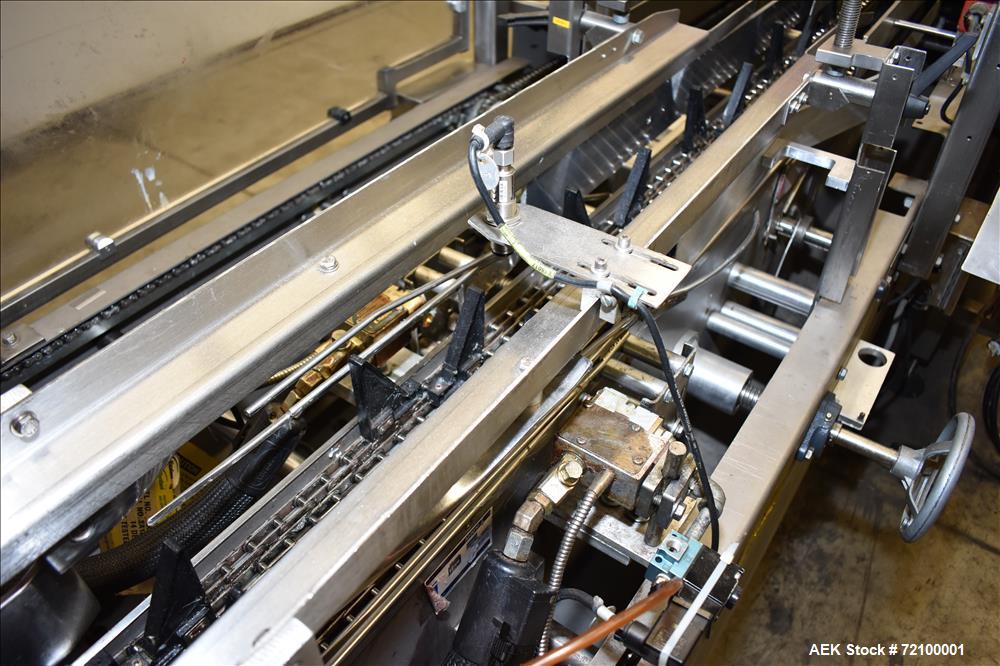 Used Adco 15D105-SS Stainless Steel Horizontal Load Semi Automatic Cartoner.