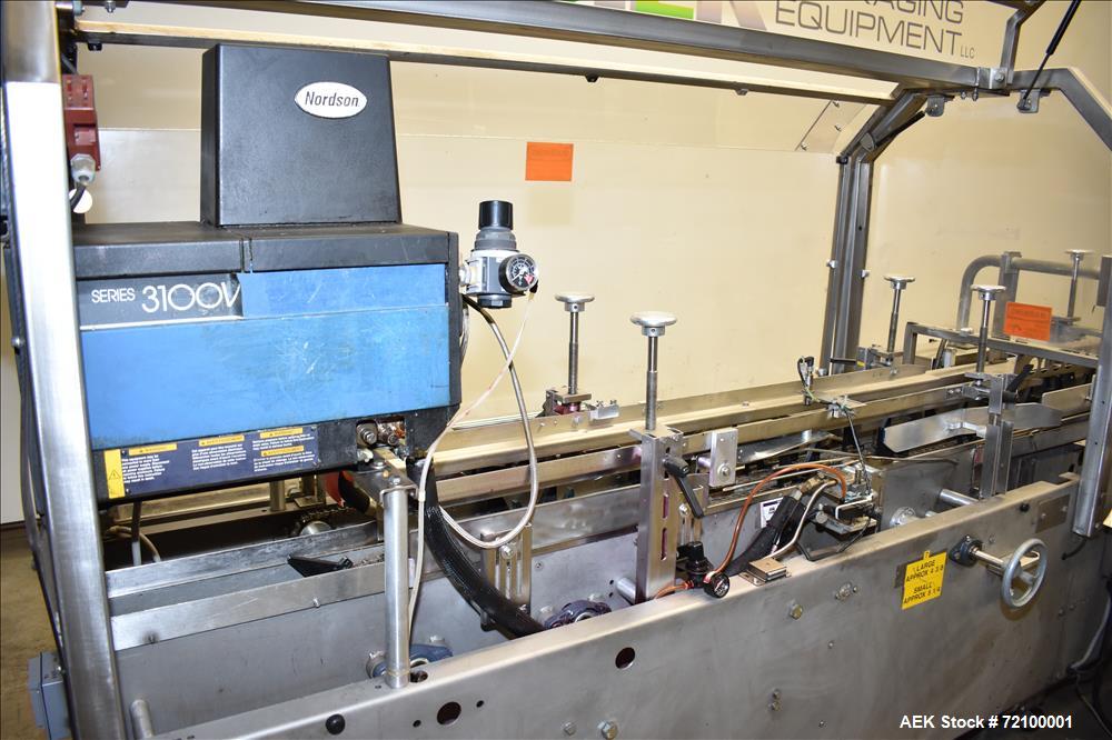 Used Adco 15D105-SS Stainless Steel Horizontal Load Semi Automatic Cartoner.
