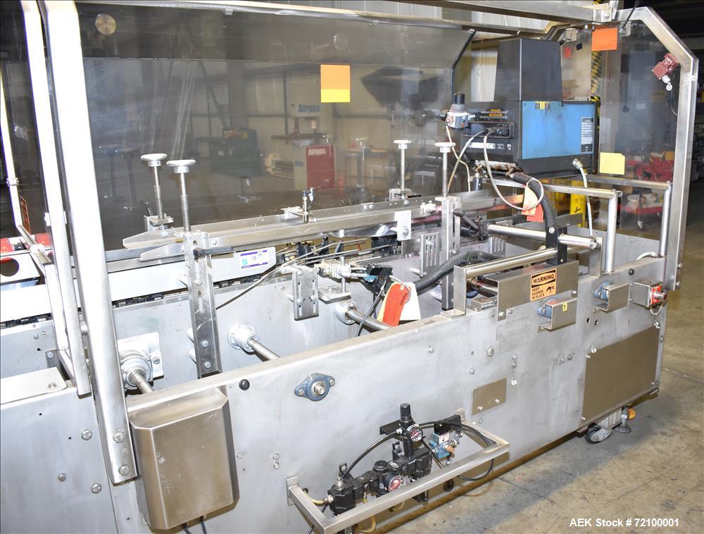 Used Adco 15D105-SS Stainless Steel Horizontal Load Semi Automatic Cartoner.