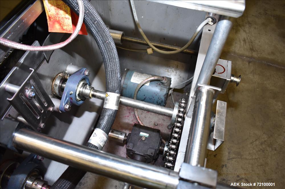 Used Adco 15D105-SS Stainless Steel Horizontal Load Semi Automatic Cartoner.