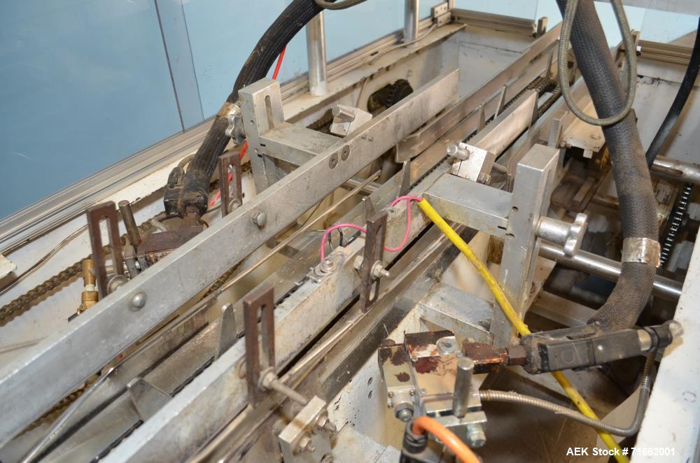 Used Adco Model 15D-60EC Semi Automatic Horizontal Glue Cartoner.