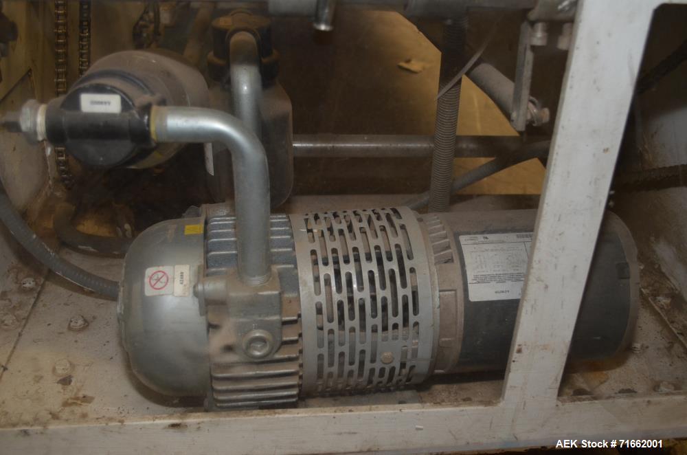 Used Adco Model 15D-60EC Semi Automatic Horizontal Glue Cartoner.