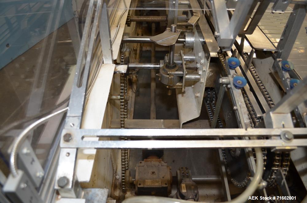 Used Adco Model 15D-60EC Semi Automatic Horizontal Glue Cartoner.