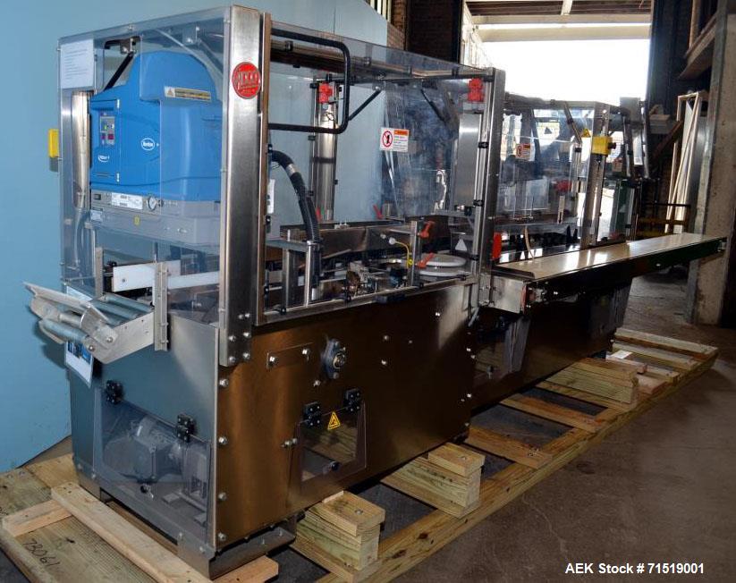 Used Adco Model 15DZ60SS Semi Automatic Stainless Steel Horizontal Cartoner