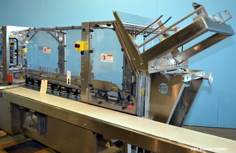 Used Adco Model 15DZ60SS Semi Automatic Stainless Steel Horizontal Cartoner