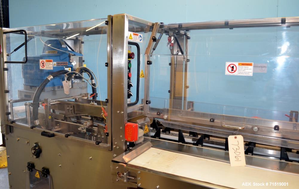 Used Adco Model 15DZ60SS Semi Automatic Stainless Steel Horizontal Cartoner