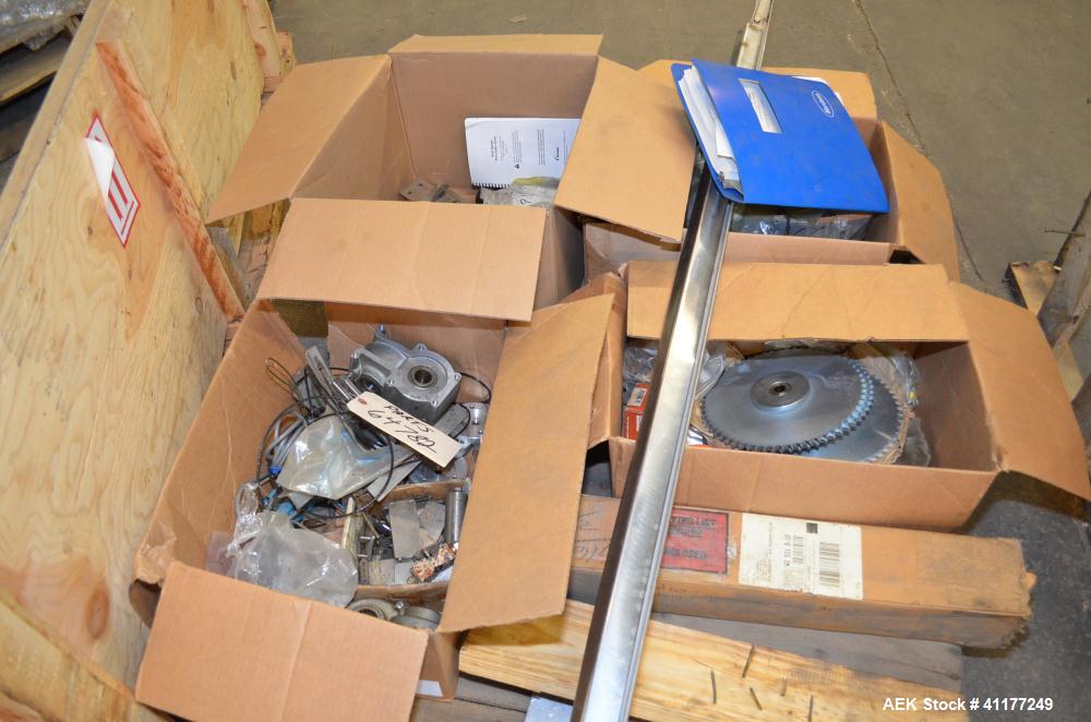 Used Adco Horizontal Glue Cartoner, Model 15E60EC. Has (3) head rotary carton feed. 6' long manual load area. Nordson hot melt glue system. Capable of speeds from 20 to 120 cartons per minute. Has 14...
