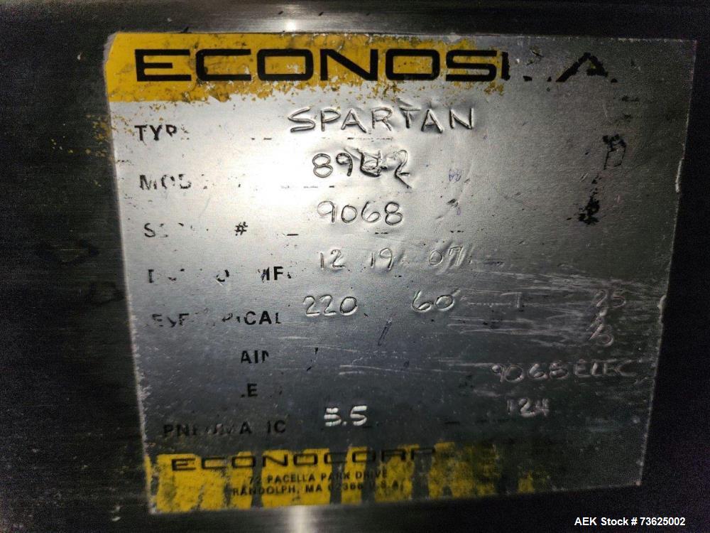 Used Econocorp Econoseal Spartan Model 8942 Semi-Automatic Horizontal Cartoner – Hot Melt Glue (2007)