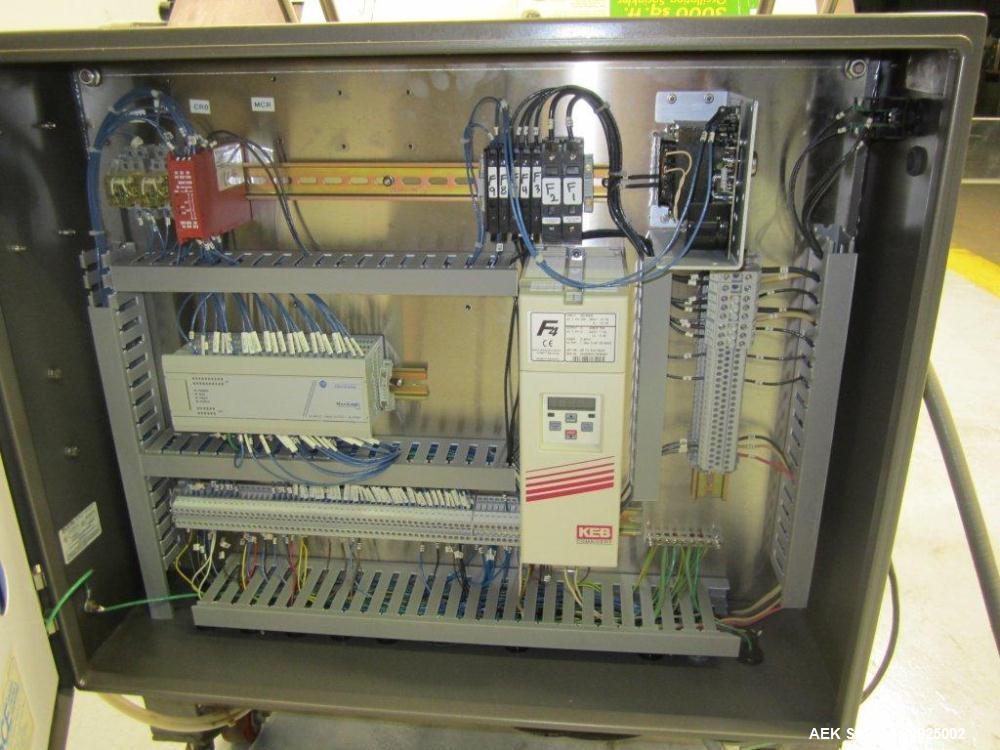 Used Econocorp Spartan Automatic Horizontal Glue Cartoner capable of speeds up to 30-50 cartons per minute. Has 12" centers for carton size range: length 2" - 10" or 51mm to 254mm, width 1" - 4" or 2...