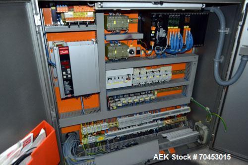 Used IWKA CPR Automatic Horizontal Bottle Cartoner capable of speeds up to 200 cartons per minute. Has a carton size range: A- 20 - 105mm, B 15 - 70mm, C 55 - 85mm. Model CPR.  With adjustable bucket...