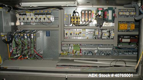 Used IWKA Cartopac SC6 Automatic Horizontal Cartoner. Capable of speeds up to 300 BPM. Has 6" centers for a carton size range: length 20 to 125mm, width 15 to 110mm, depth 85 to 230mm. Has 15' long a...
