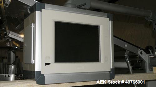 Used IWKA Cartopac SC6 Automatic Horizontal Cartoner. Capable of speeds up to 300 BPM. Has 6" centers for a carton size range: length 20 to 125mm, width 15 to 110mm, depth 85 to 230mm. Has 15' long a...