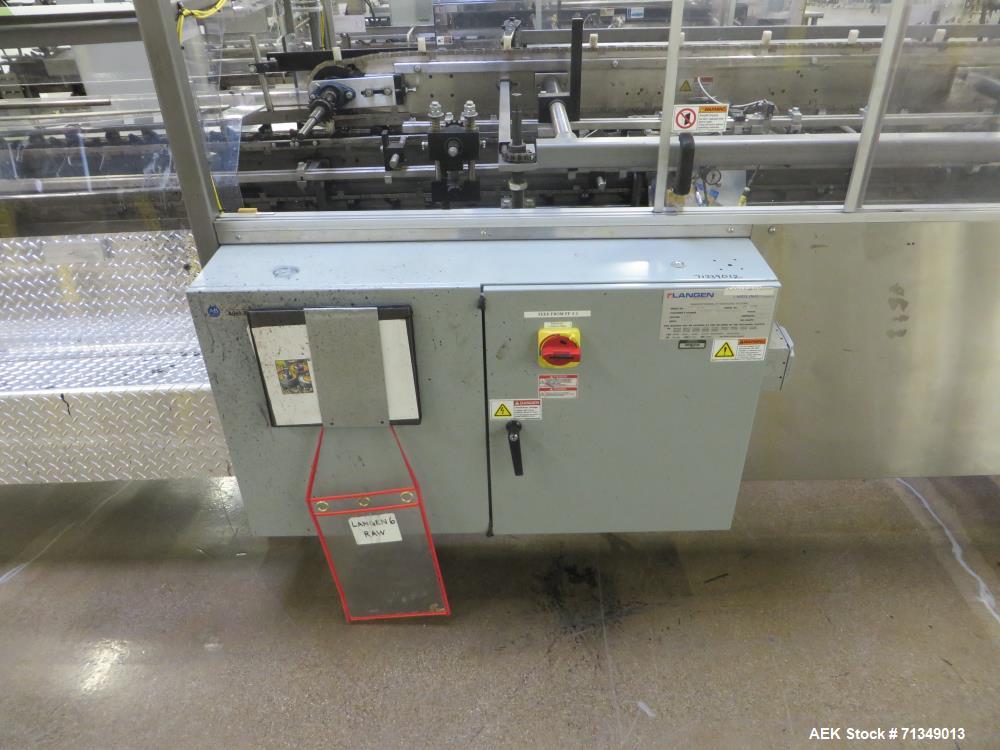 Used Langen B1-M Cartoner, Top Square Chain 9' Load area 9" Centers