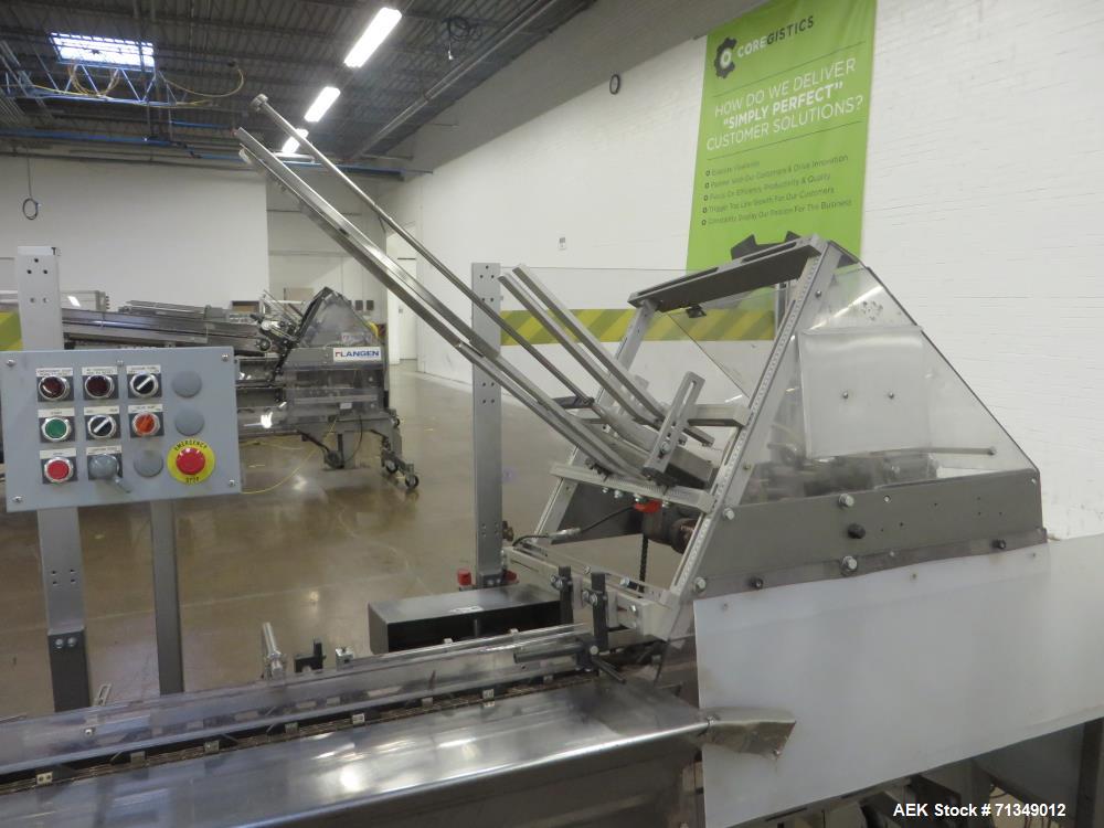 Used- Langen Model B1 Semi-Automatic Horizontal Glue Cartoner