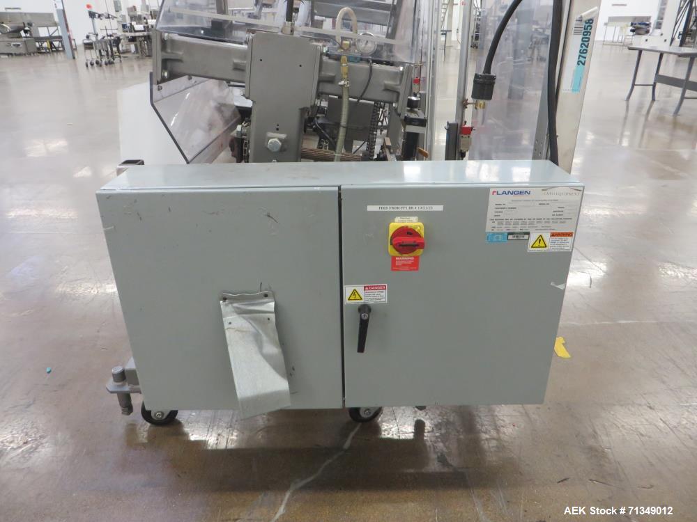 Used- Langen Model B1 Semi-Automatic Horizontal Glue Cartoner