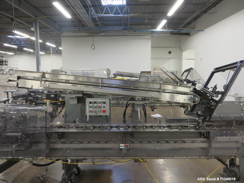 Used Langen Model B1 Cartoner, Top Square Chain, 6' Load Area, 9" Centers