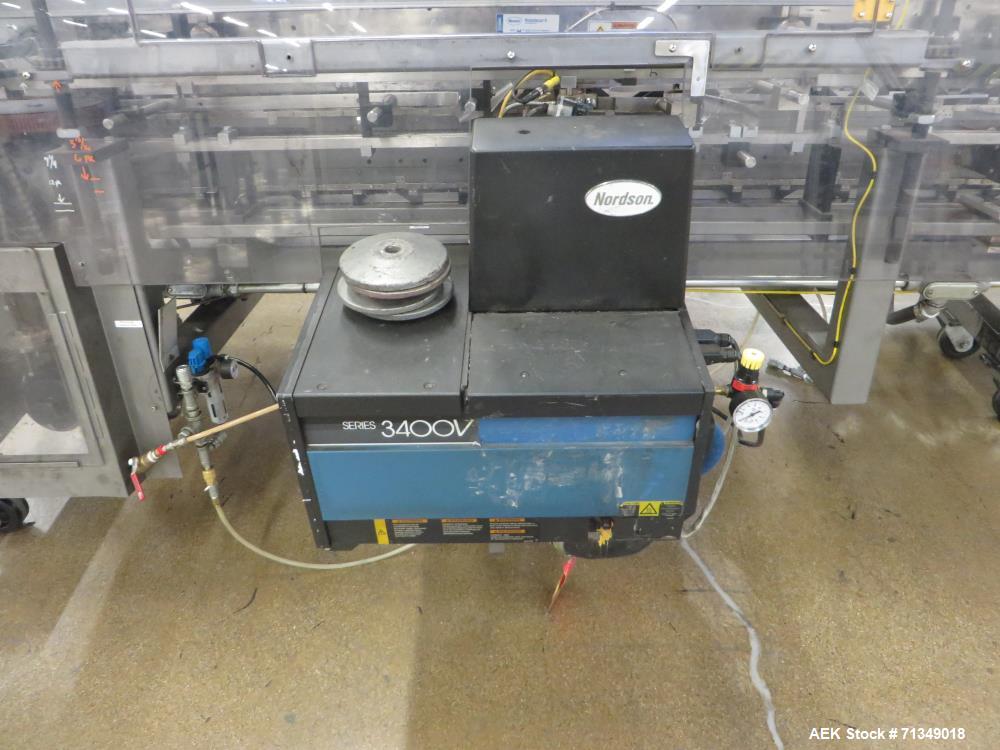 Used Langen Model B1 Cartoner, Top Square Chain, 6' Load Area, 9" Centers
