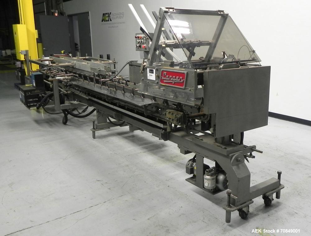 Used Langen Model B1 Semi-Automatic Horizontal Glue Cartoner.