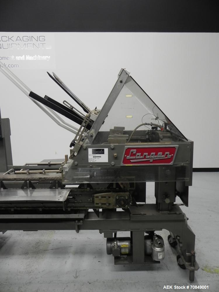 Used Langen Model B1 Semi-Automatic Horizontal Glue Cartoner.