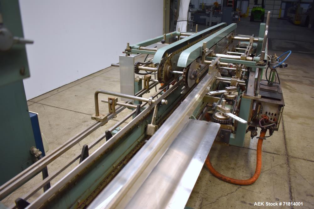 Used Langen Model B1 Semi-Automatic Horizontal Cartoner.