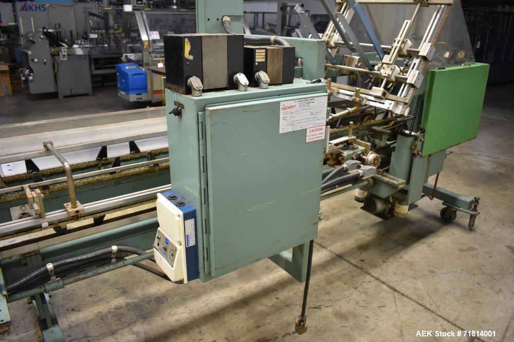 Used Langen Model B1 Semi-Automatic Horizontal Cartoner.