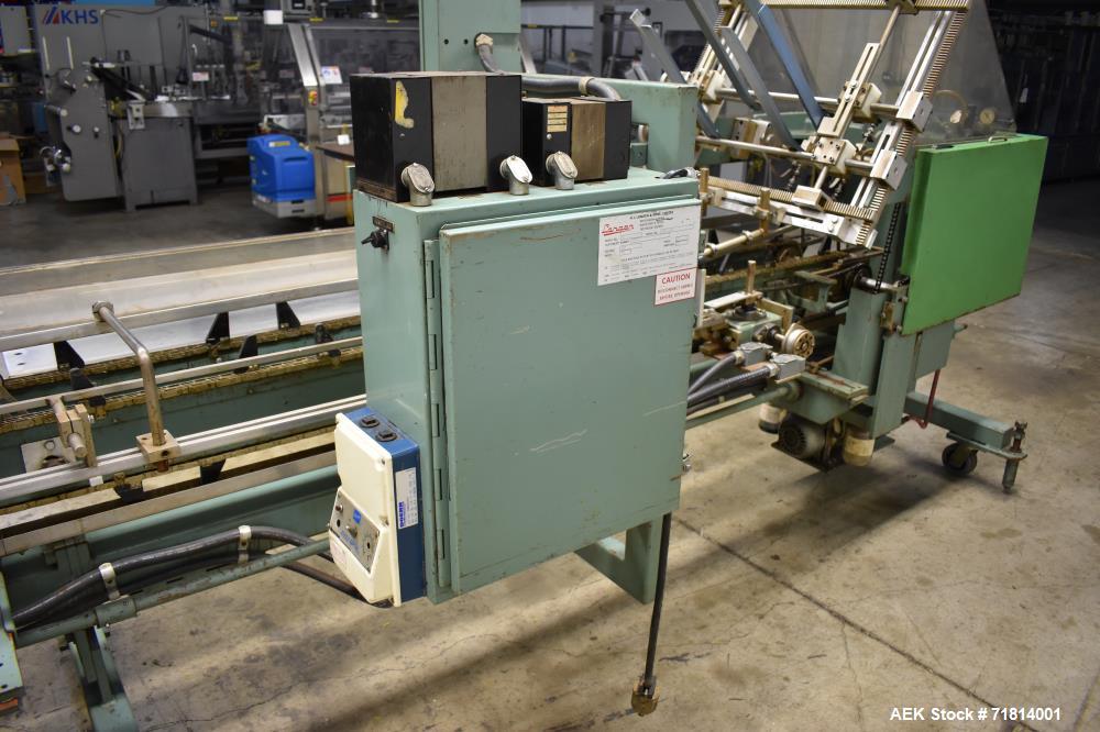 Used- Langen Model B1 Semi-Automatic Horizontal Cartoner.