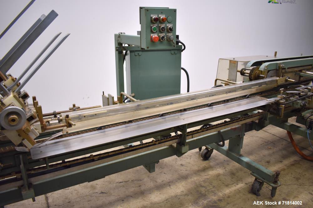 Used Langen Model B1 Semi-Automatic Horizontal Cartoner.