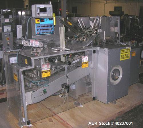 Unused- Uhlmann cartoner, model C100. Rated up to 100 cartons per minute, capable of handling up to 100mm x 85mm x 150mm cartons. 220/380 volt, serial #665.