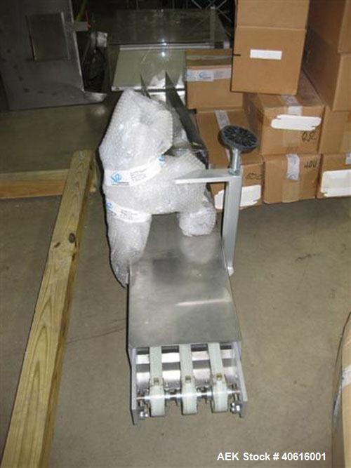 Used V2 Engineering Horizontal Cartoner, model V106. Capable of speeds up to 100 cpm. Has carton size range length 30mm to 140mm, width 15mm to 80mm, depth 70mm to 200mm. Has prefolded leaflet insert...