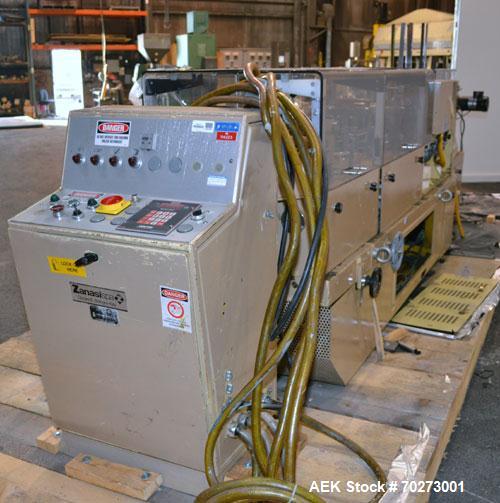 Used Zanasi Automatic Horizontal Continuous Motion Cartoner, Model KA, S/N 54127. This is a standard cartoner which was last running 5th panel tuck cartons, last running tubes and includes infeed sec...