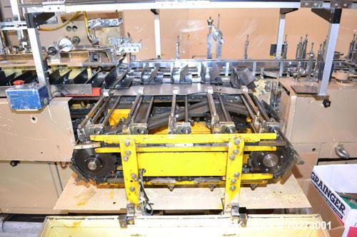 Used Zanasi Automatic Horizontal Continuous Motion Cartoner, Model KA, S/N 54127. This is a standard cartoner which was last running 5th panel tuck cartons, last running tubes and includes infeed sec...
