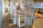 Used Adco Horizontal Glue Cartoner, Model 15E60EC. Has (3) head rotary carton feed. 6' long manual load area. Nordson hot melt glue system. Capable of speeds from 20 to 120 cartons per minute. Has 14...