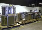 Used Bosch CUT120 Automatic Intermittent Motion Horizontal Tuck Cartoner. Capable of speeds up to 120 cartons per minute. Has adjustable bucket infeed on 5