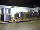 Used Bosch CUT120 Automatic Intermittent Motion Horizontal Tuck Cartoner. Capable of speeds up to 120 cartons per minute. Has adjustable bucket infeed on 5
