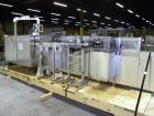 Used Bosch CUT120 Automatic Intermittent Motion Horizontal Tuck Cartoner. Capable of speeds up to 120 cartons per minute. Has adjustable bucket infeed on 5