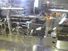 Used Bosch CUT120 Automatic Intermittent Motion Horizontal Tuck Cartoner. Capable of speeds up to 120 cartons per minute. Has adjustable bucket infeed on 5