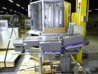 Used Bosch CUT120 Automatic Intermittent Motion Horizontal Tuck Cartoner. Capable of speeds up to 120 cartons per minute. Has adjustable bucket infeed on 5
