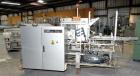 Used IWKA CPR Automatic Horizontal Bottle Cartoner capable of speeds up to 200 cartons per minute. Has a carton size range: A- 20 - 105mm, B 15 - 70mm, C 55 - 85mm. Model CPR.  With adjustable bucket...