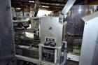 Used IWKA CPR Automatic Horizontal Bottle Cartoner capable of speeds up to 200 cartons per minute. Has a carton size range: A- 20 - 105mm, B 15 - 70mm, C 55 - 85mm. Model CPR.  With adjustable bucket...