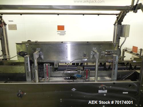 Used Adco 15D105-SS Stainless Steel Horizontal Load Semi Automatic Cartoner. Machine is capable of speeds up to 125 cartons per minute. Has 15" centers for a carton size range: length 1" - 9-1/2" or ...